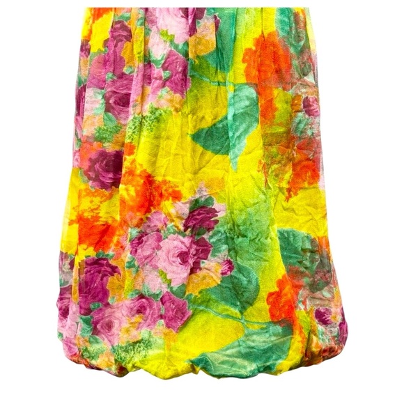 Vintage Sue Wong Y2k Silk Mandalay Style Halter Mini Dress Size 6 - Picture 6 of 10